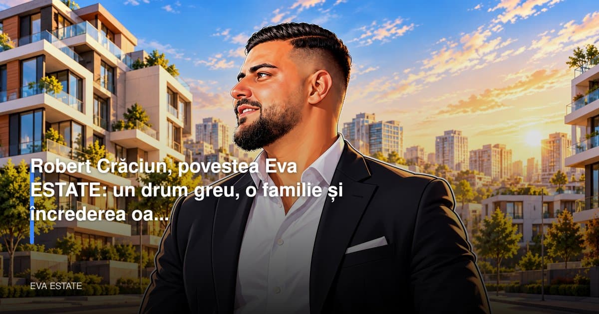 Robert Crăciun, povestea Eva ESTATE: un drum greu, o familie și încrederea oamenilor
